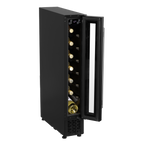 Extra-Slim 7 Bottle Wine Fridge & Cooler 15cm - Black DH76