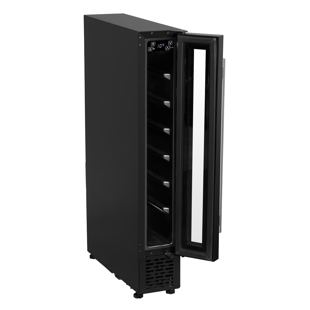 Extra-Slim 7 Bottle Wine Fridge & Cooler 15cm - Black DH76