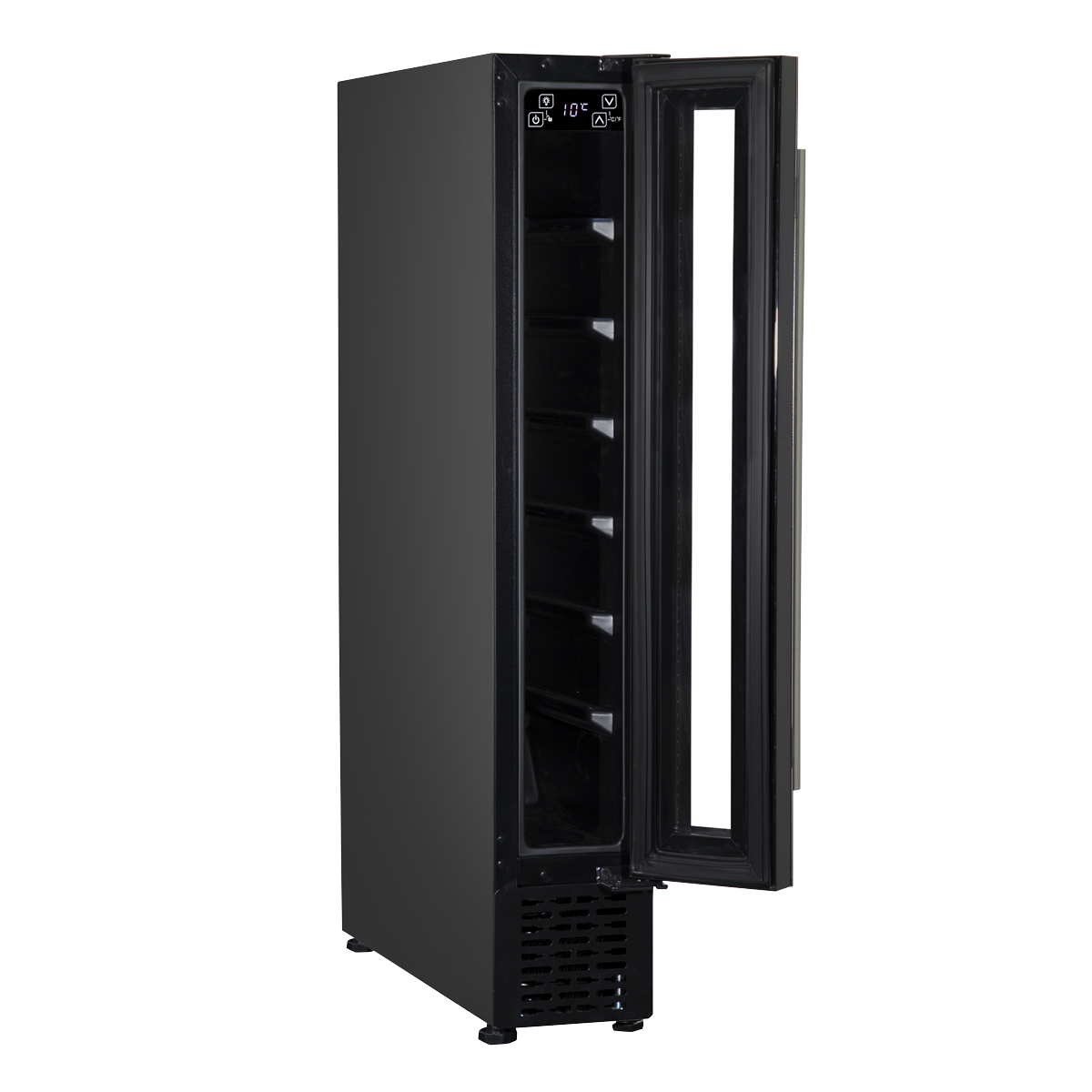 Extra-Slim 7 Bottle Wine Fridge & Cooler 15cm - Black DH76