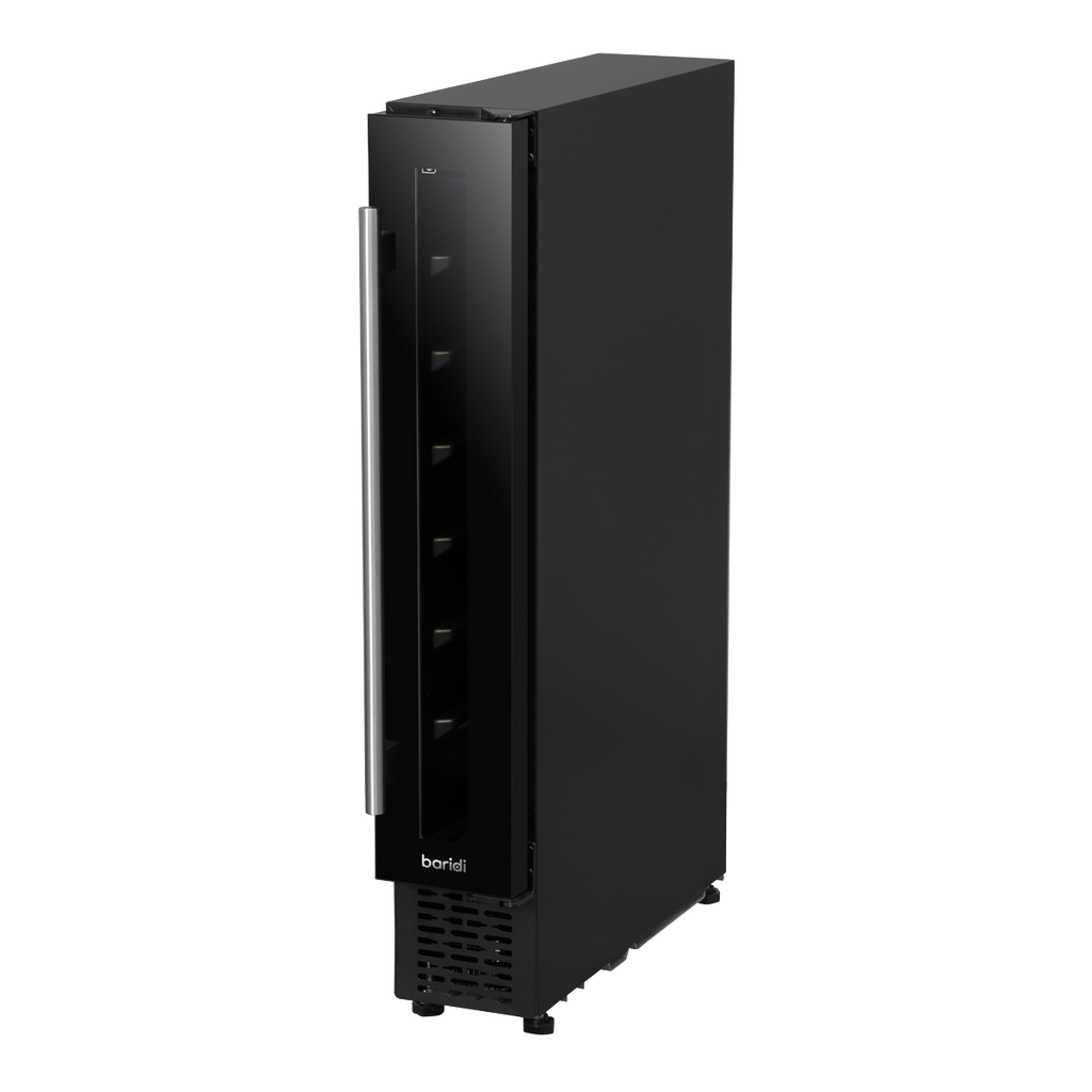 Extra-Slim 7 Bottle Wine Fridge & Cooler 15cm - Black DH76