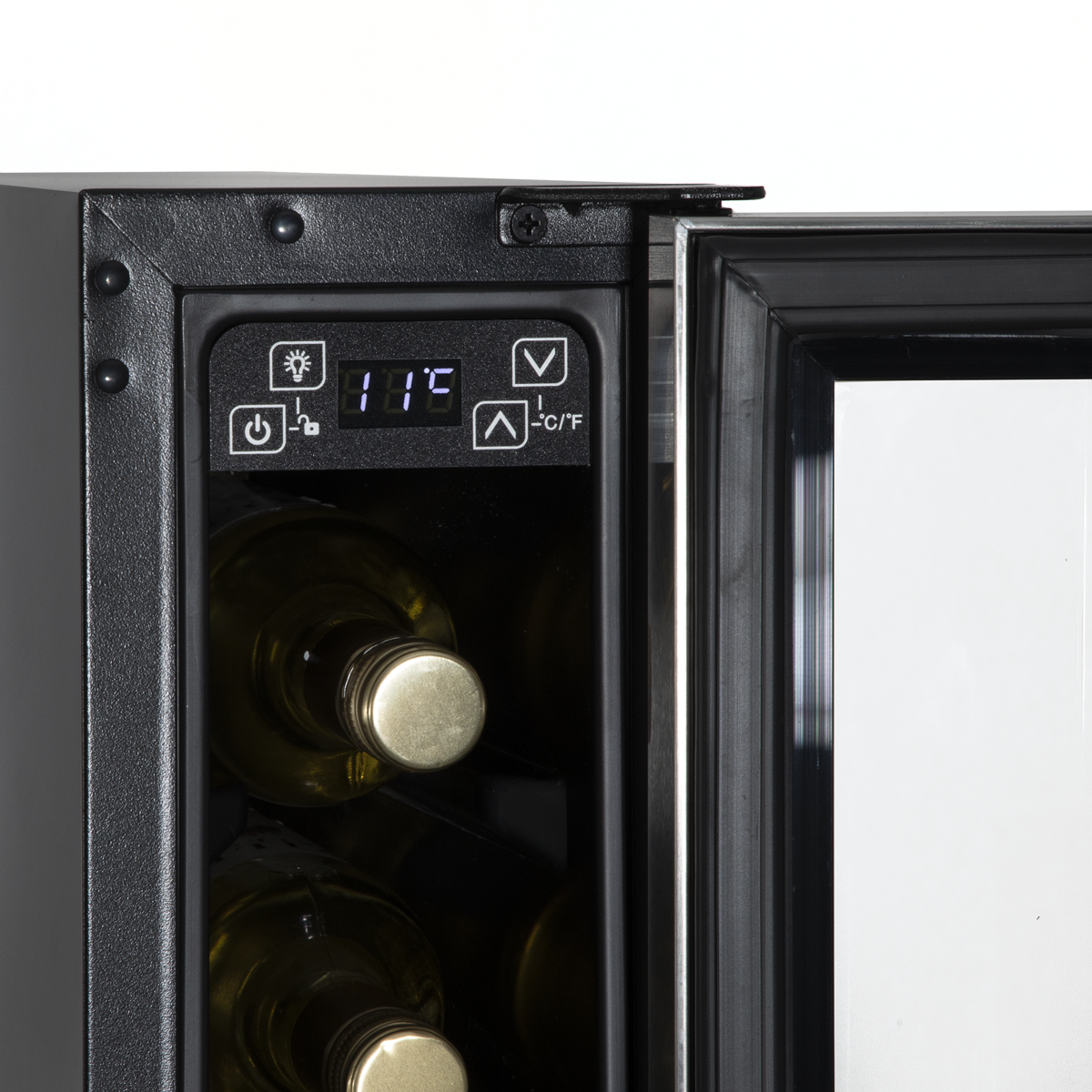 Extra-Slim 7 Bottle Wine Fridge & Cooler 15cm - Stainless Steel DH77