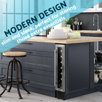 Extra-Slim 7 Bottle Wine Fridge & Cooler 15cm - Stainless Steel DH77