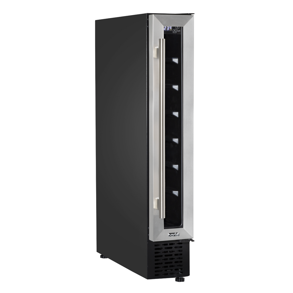 Extra-Slim 7 Bottle Wine Fridge & Cooler 15cm - Stainless Steel DH77