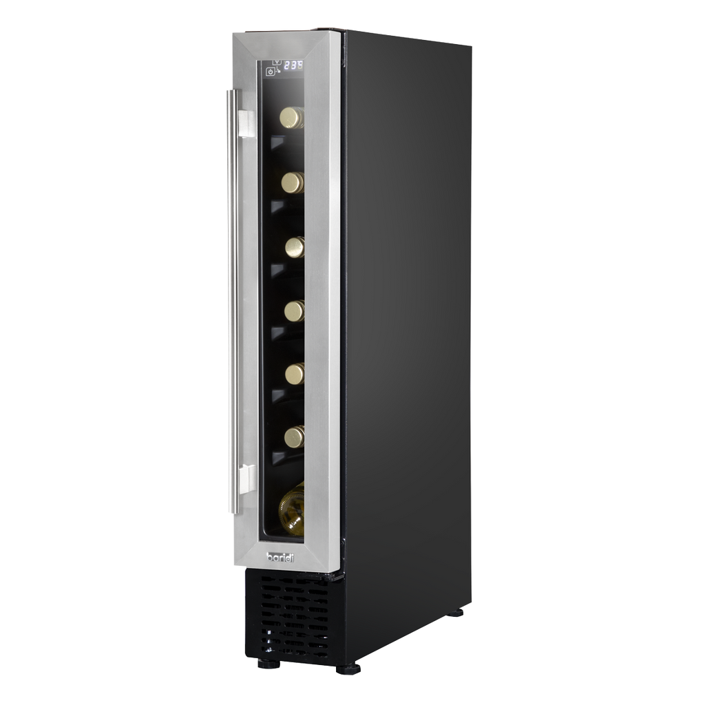 Extra-Slim 7 Bottle Wine Fridge & Cooler 15cm - Stainless Steel DH77