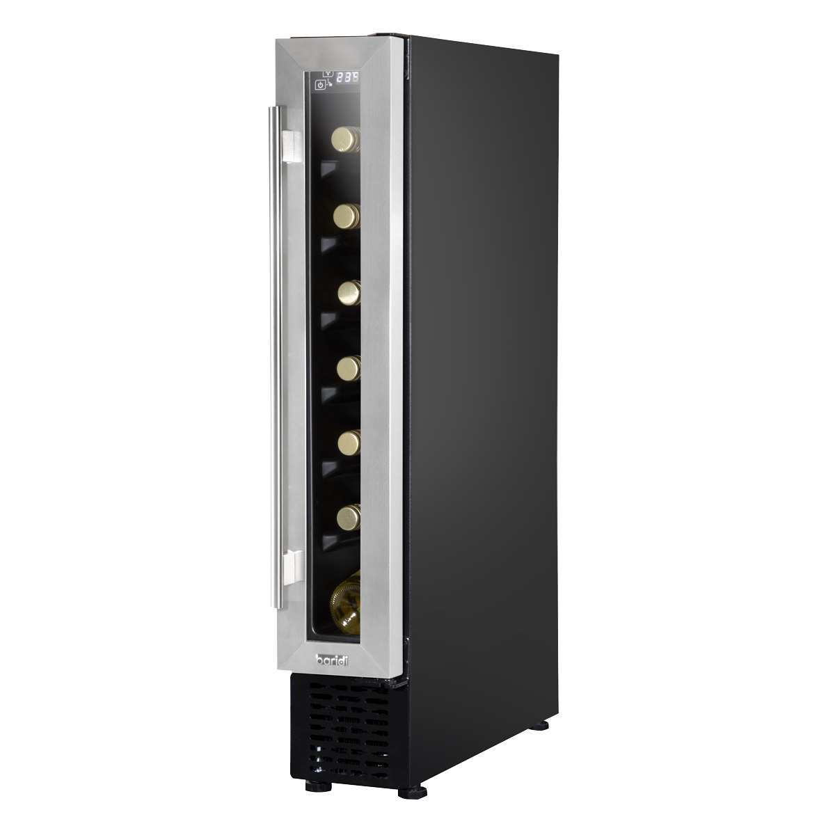 Extra-Slim 7 Bottle Wine Fridge & Cooler 15cm - Stainless Steel DH77
