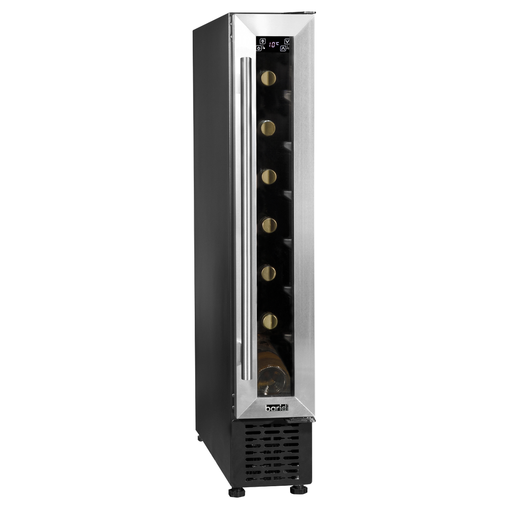 Extra-Slim 7 Bottle Wine Fridge & Cooler 15cm - Stainless Steel DH77