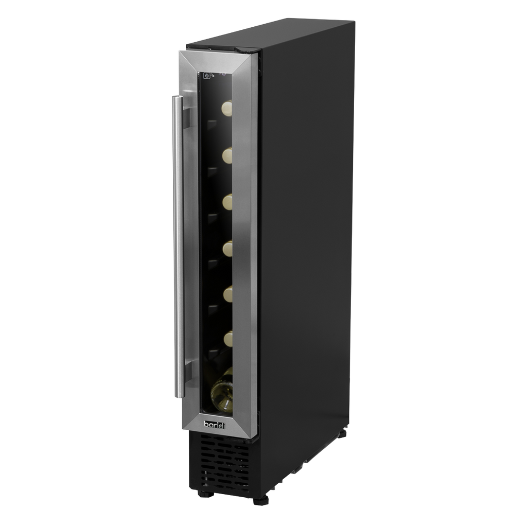 Extra-Slim 7 Bottle Wine Fridge & Cooler 15cm - Stainless Steel DH77