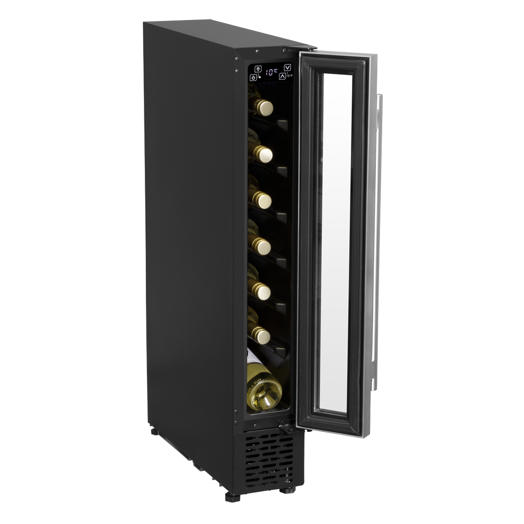 Extra-Slim 7 Bottle Wine Fridge & Cooler 15cm - Stainless Steel DH77