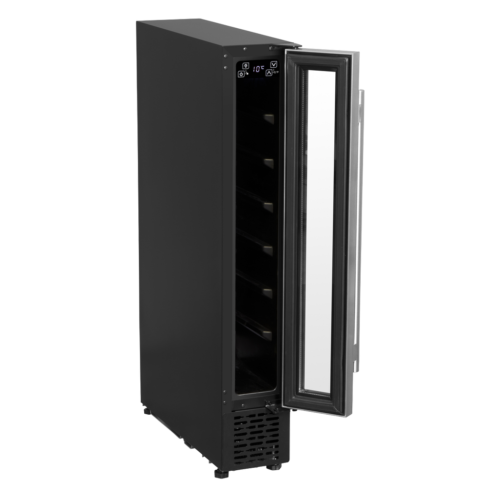 Extra-Slim 7 Bottle Wine Fridge & Cooler 15cm - Stainless Steel DH77