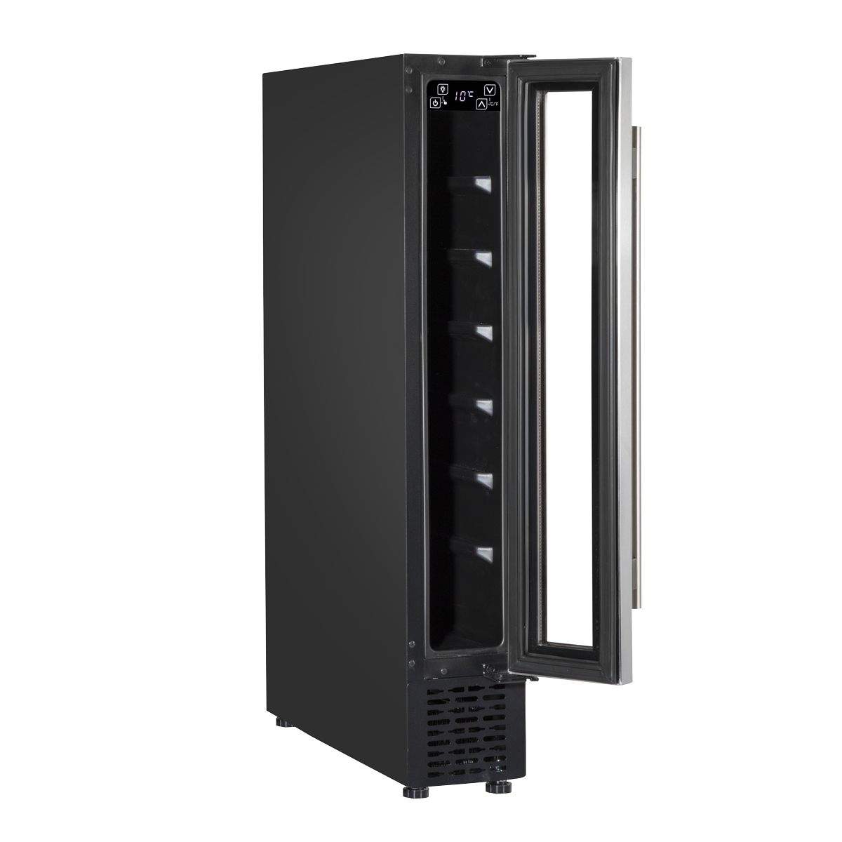 Extra-Slim 7 Bottle Wine Fridge & Cooler 15cm - Stainless Steel DH77