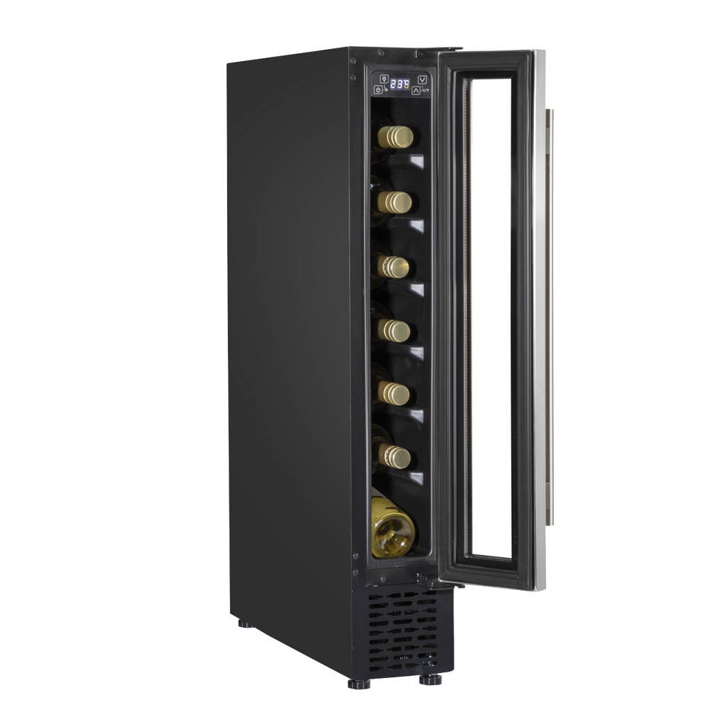 Extra-Slim 7 Bottle Wine Fridge & Cooler 15cm - Stainless Steel DH77