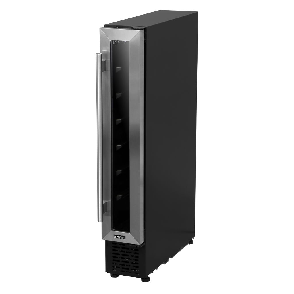 Extra-Slim 7 Bottle Wine Fridge & Cooler 15cm - Stainless Steel DH77