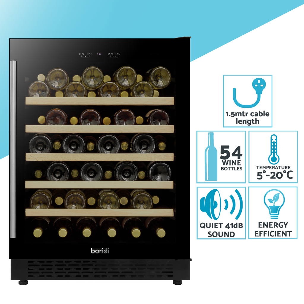 54 Bottle Under-Counter/Freestanding Fridge & Coolers 60cm DH78