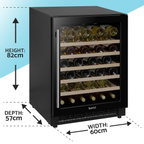 54 Bottle Under-Counter/Freestanding Fridge & Coolers 60cm DH78