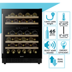 46 Bottle Undercounter/Freestanding Dual Zone Fridge & Cooler 60cm DH79
