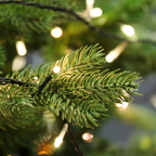 Pre-Lit Hinged Christmas Tree with 350 Warm White LED Lights 7ft(210cm) DH82