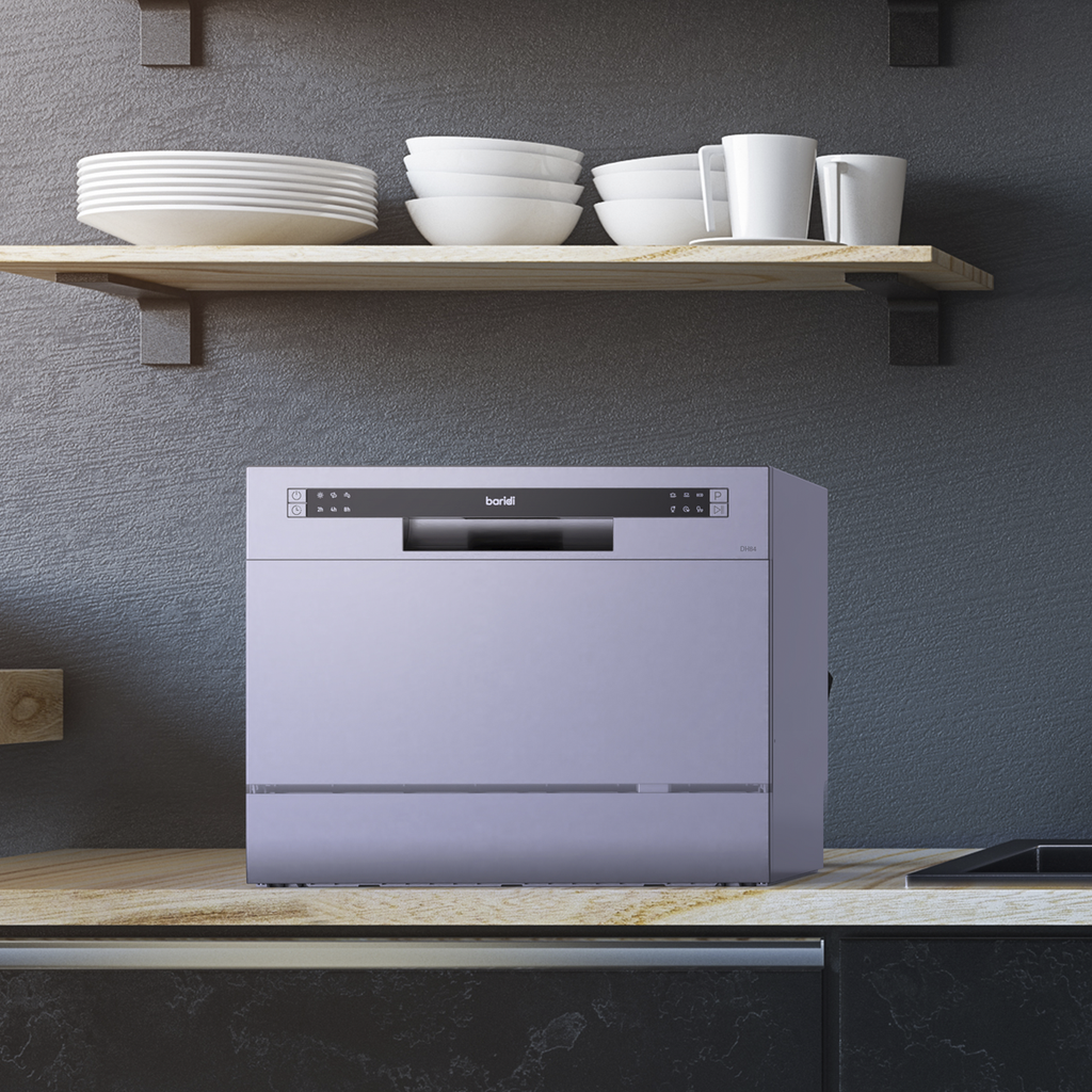 Tabletop Dishwasher 6 Place Settings 6.5L Capacity - Silver DH84