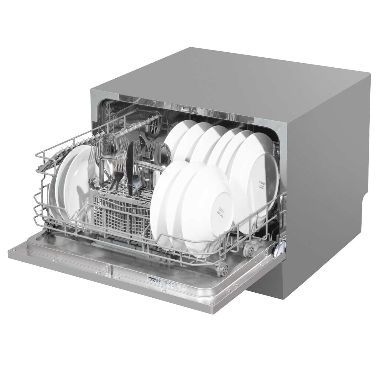 Tabletop Dishwasher 6 Place Settings 6.5L Capacity - Silver DH84