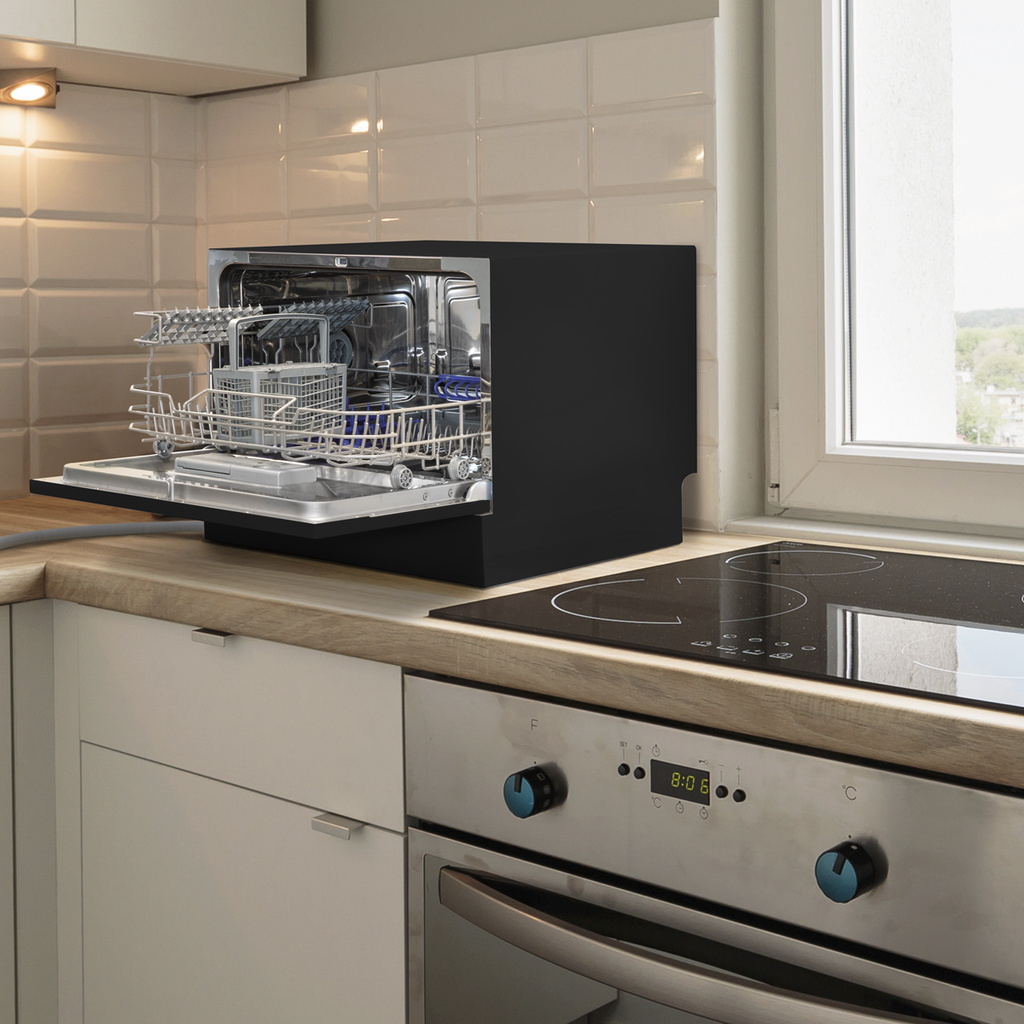 Tabletop Dishwasher 6 Place Settings 6.5L Capacity - Black DH85