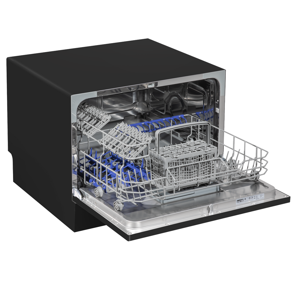 Tabletop Dishwasher 6 Place Settings 6.5L Capacity - Black DH85