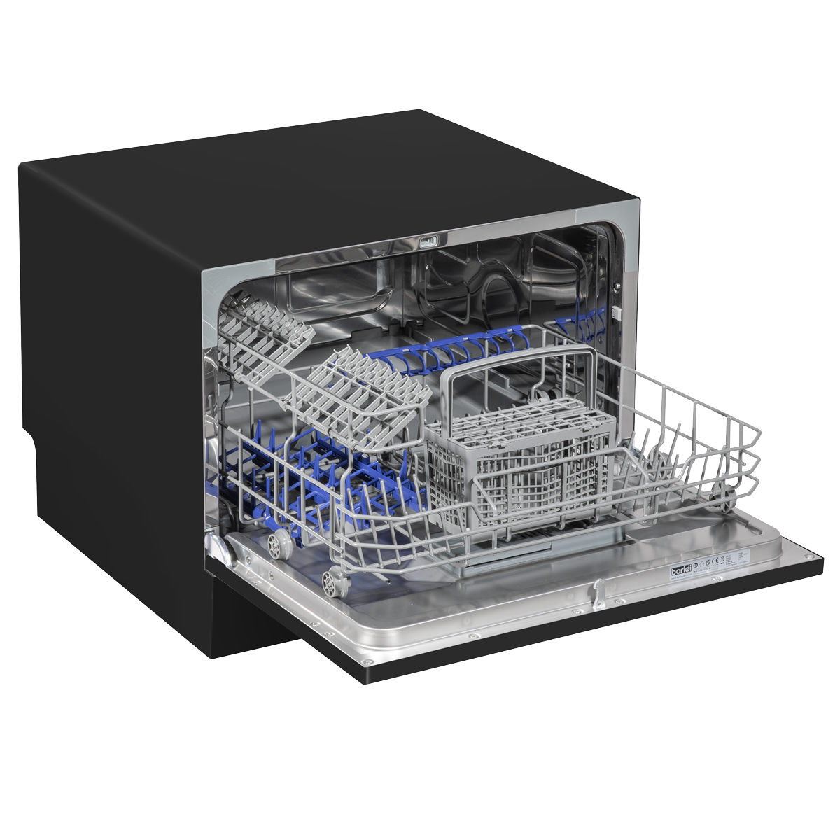 Tabletop Dishwasher 6 Place Settings 6.5L Capacity - Black DH85