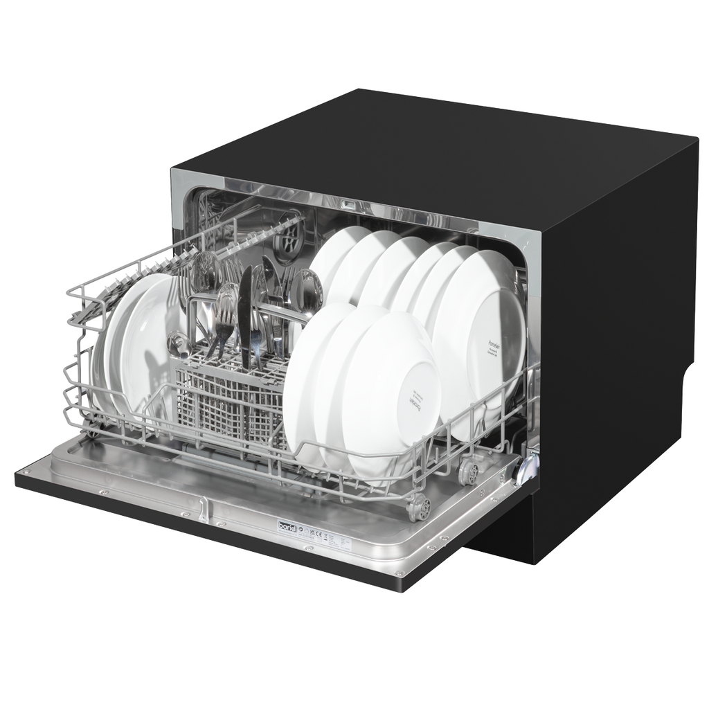 Tabletop Dishwasher 6 Place Settings 6.5L Capacity - Black DH85