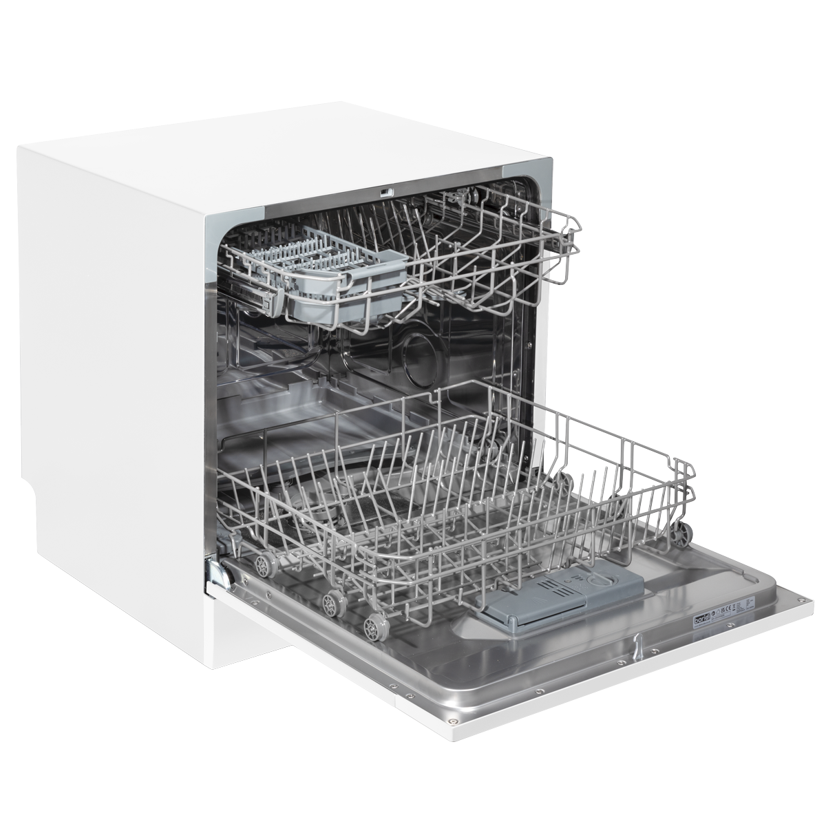 Tabletop Dishwasher 6 Place Settings 8L Capacity - White DH86
