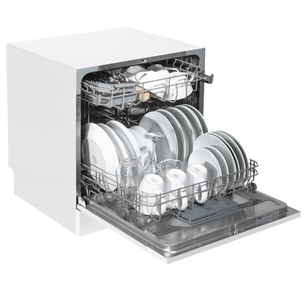 Tabletop Dishwasher 6 Place Settings 8L Capacity - White DH86