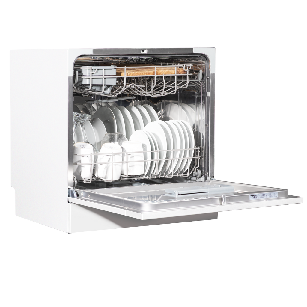 Tabletop Dishwasher 6 Place Settings 8L Capacity - White DH86