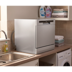 Tabletop Dishwasher 8 Place Settings 8L Capacity - Silver DH87