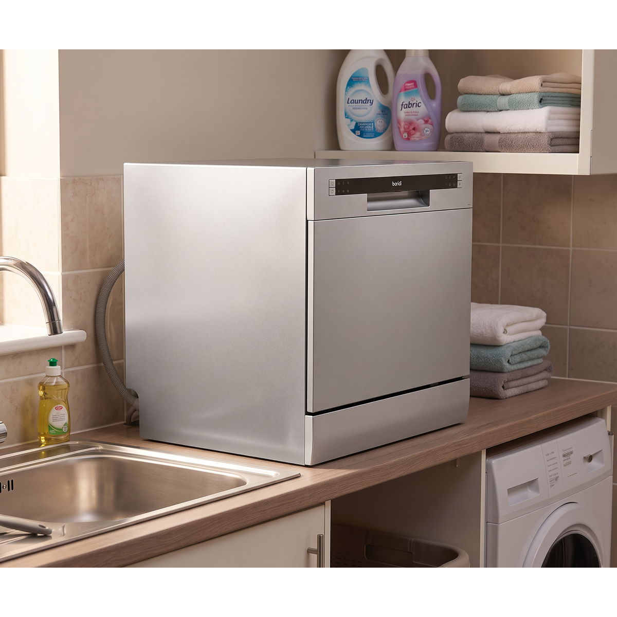 Tabletop Dishwasher 8 Place Settings 8L Capacity - Silver DH87