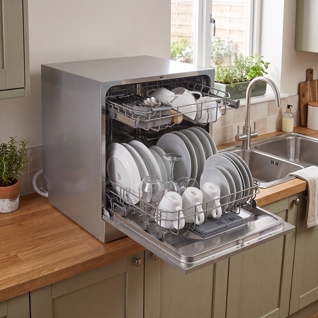 Tabletop Dishwasher 8 Place Settings 8L Capacity - Silver DH87