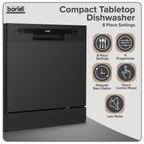 Tabletop Dishwasher 8 Place Settings 8L Capacity - Black DH88