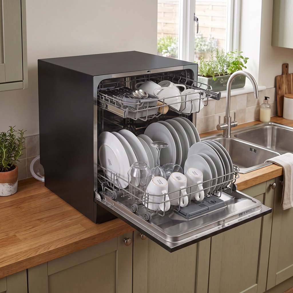 Tabletop Dishwasher 8 Place Settings 8L Capacity - Black DH88