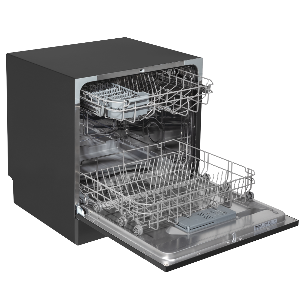 Tabletop Dishwasher 8 Place Settings 8L Capacity - Black DH88