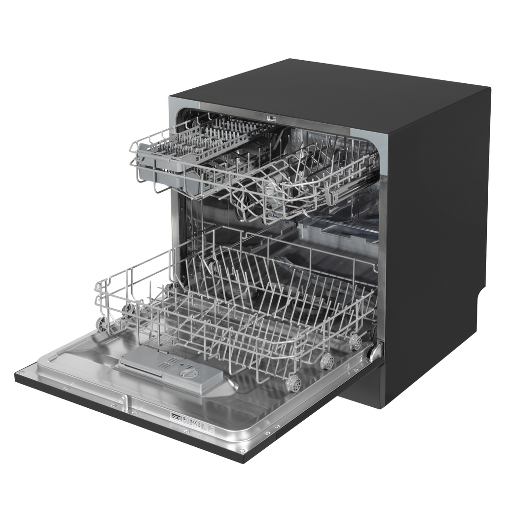 Tabletop Dishwasher 8 Place Settings 8L Capacity - Black DH88