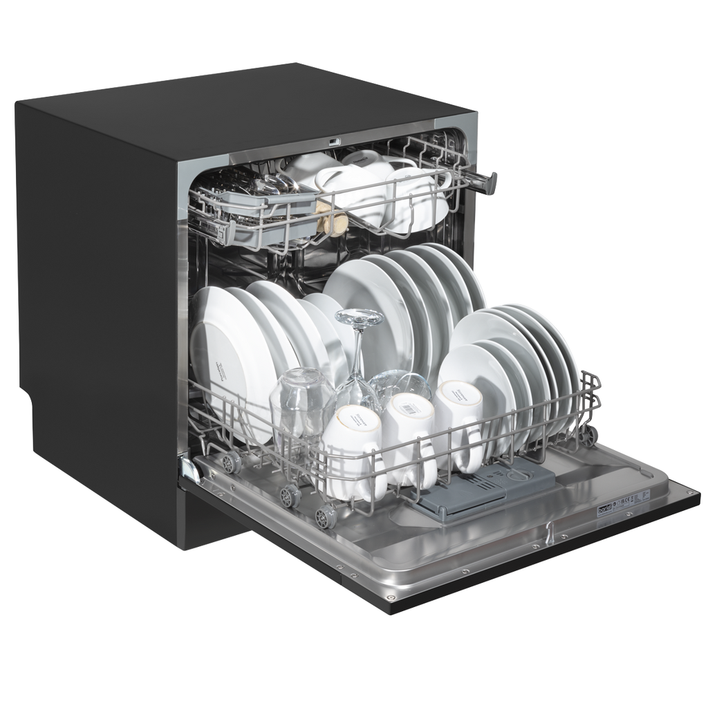 Tabletop Dishwasher 8 Place Settings 8L Capacity - Black DH88