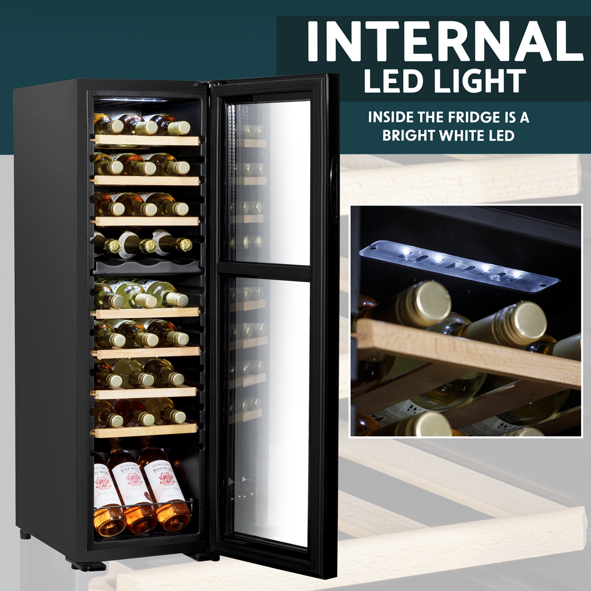 18 Bottle Dual Zone Wine Fridge & Cooler DH89