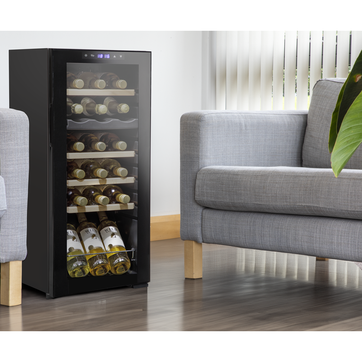 18 Bottle Dual Zone Wine Fridge & Cooler DH89