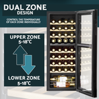 36 Bottle Dual Zone Wine Fridge & Cooler DH91