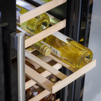 40 Bottle/120 Can Under-Counter/Freestanding Dual Zone Wine Fridge & Cooler 60cm DH96