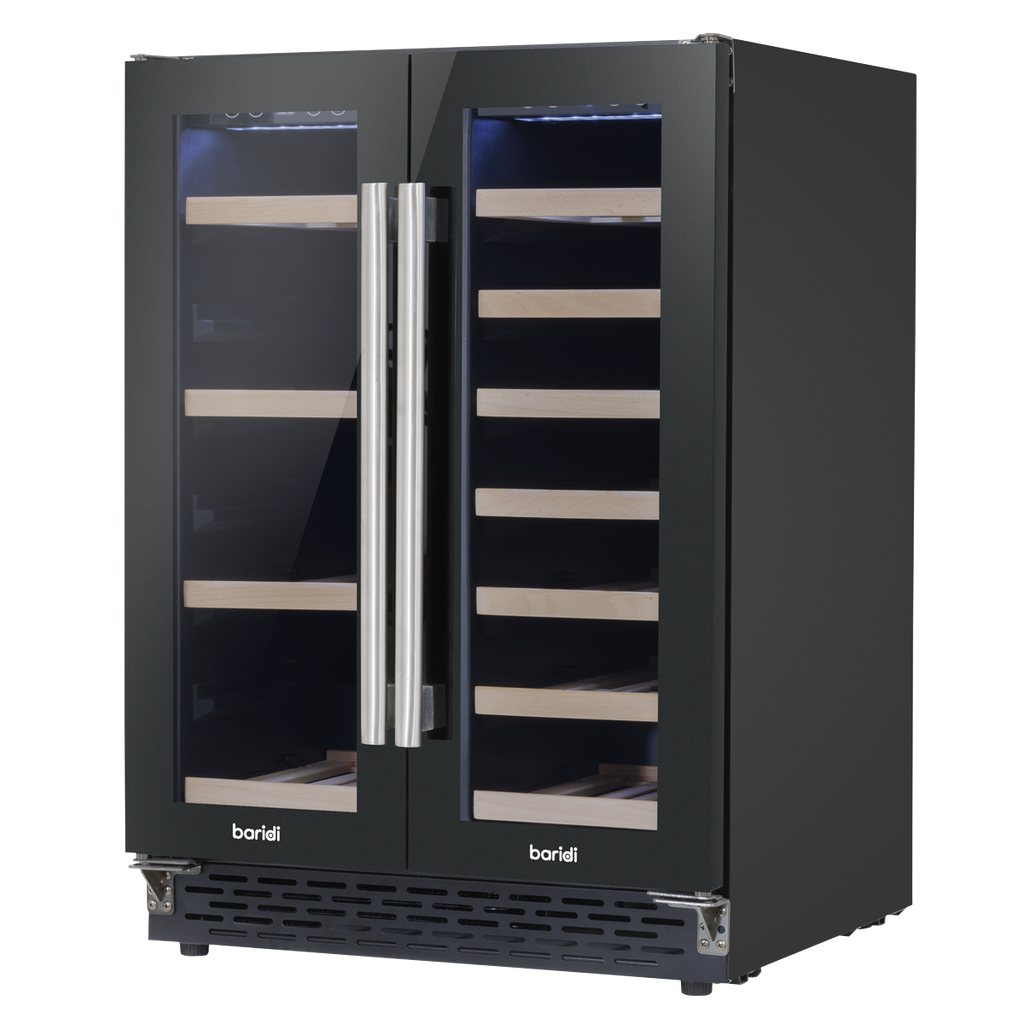 40 Bottle/120 Can Undercounter/Freestanding Dual Zone Wine Fridge & Cooler 60cm DH96