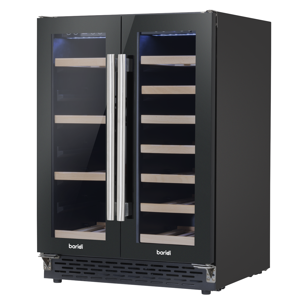 40 Bottle/120 Can Undercounter/Freestanding Dual Zone Wine Fridge & Cooler 60cm DH96