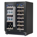 40 Bottle/120 Can Undercounter/Freestanding Dual Zone Wine Fridge & Cooler 60cm DH96