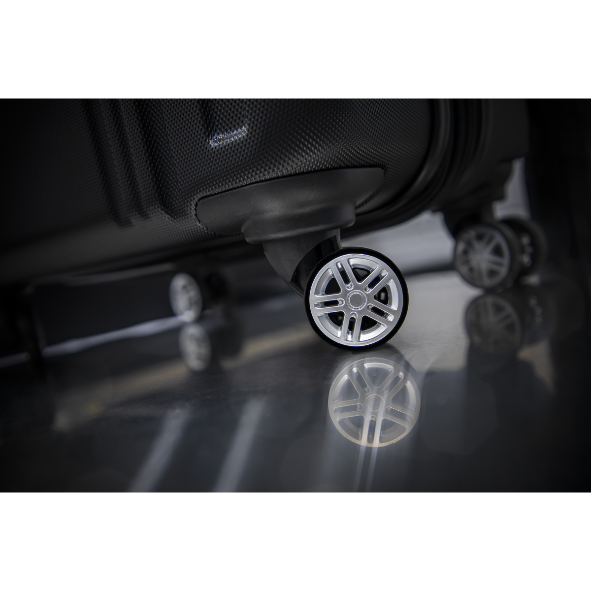 Lightweight ABS Luggage Set with TSA Lock - Black DL11