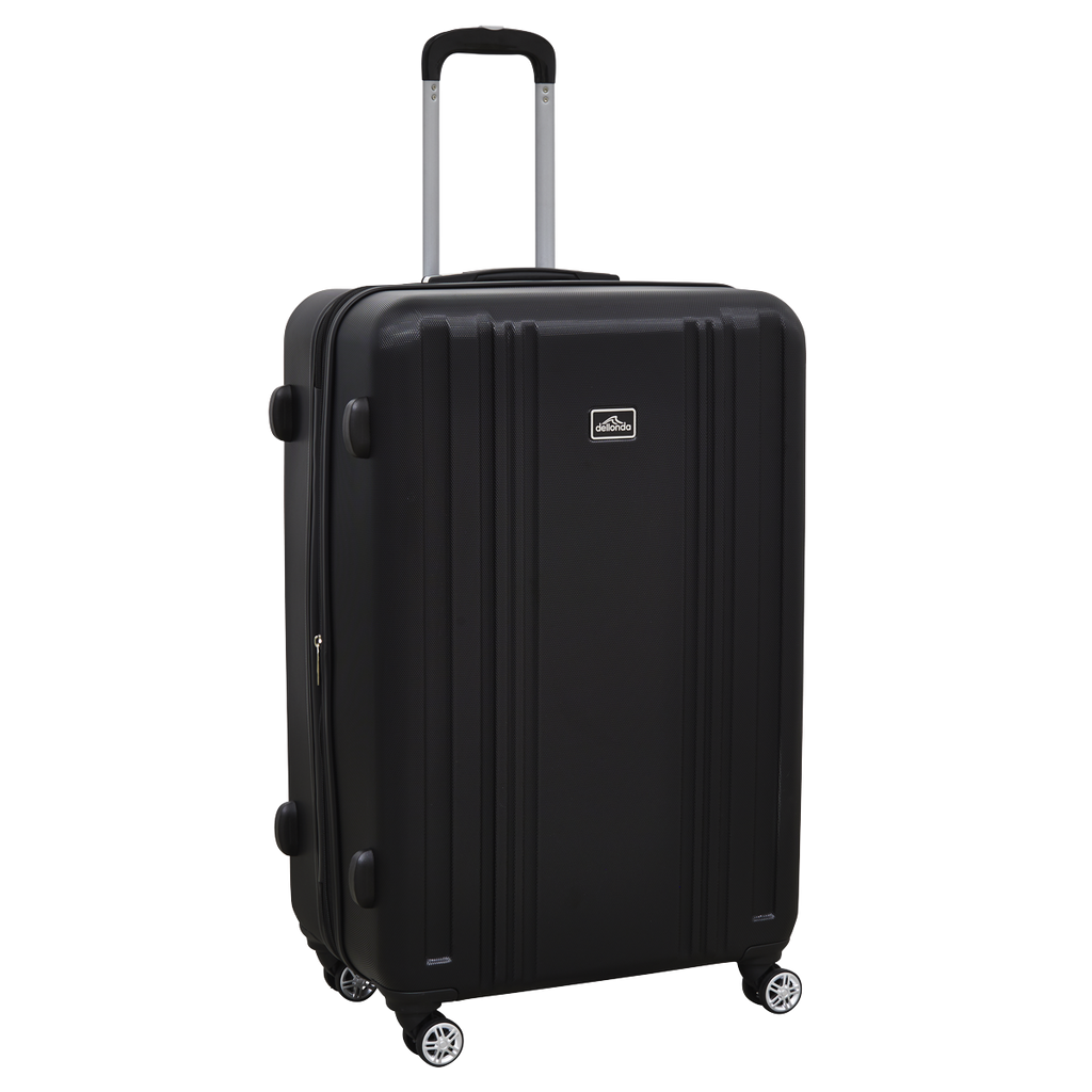 Lightweight ABS Luggage Set with TSA Lock - Black DL11