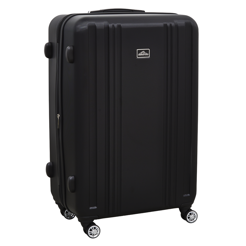 Lightweight ABS Luggage Set with TSA Lock - Black DL11