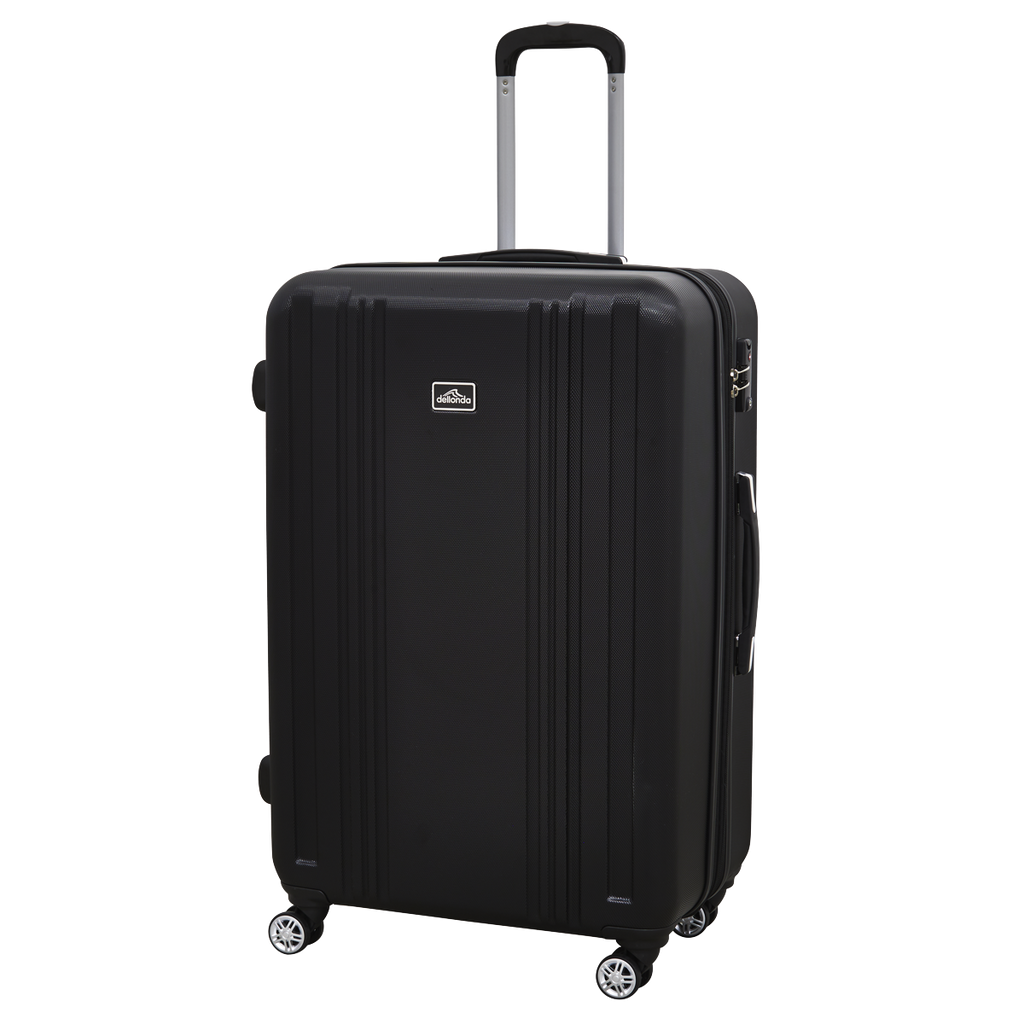 Lightweight ABS Luggage Set with TSA Lock - Black DL11