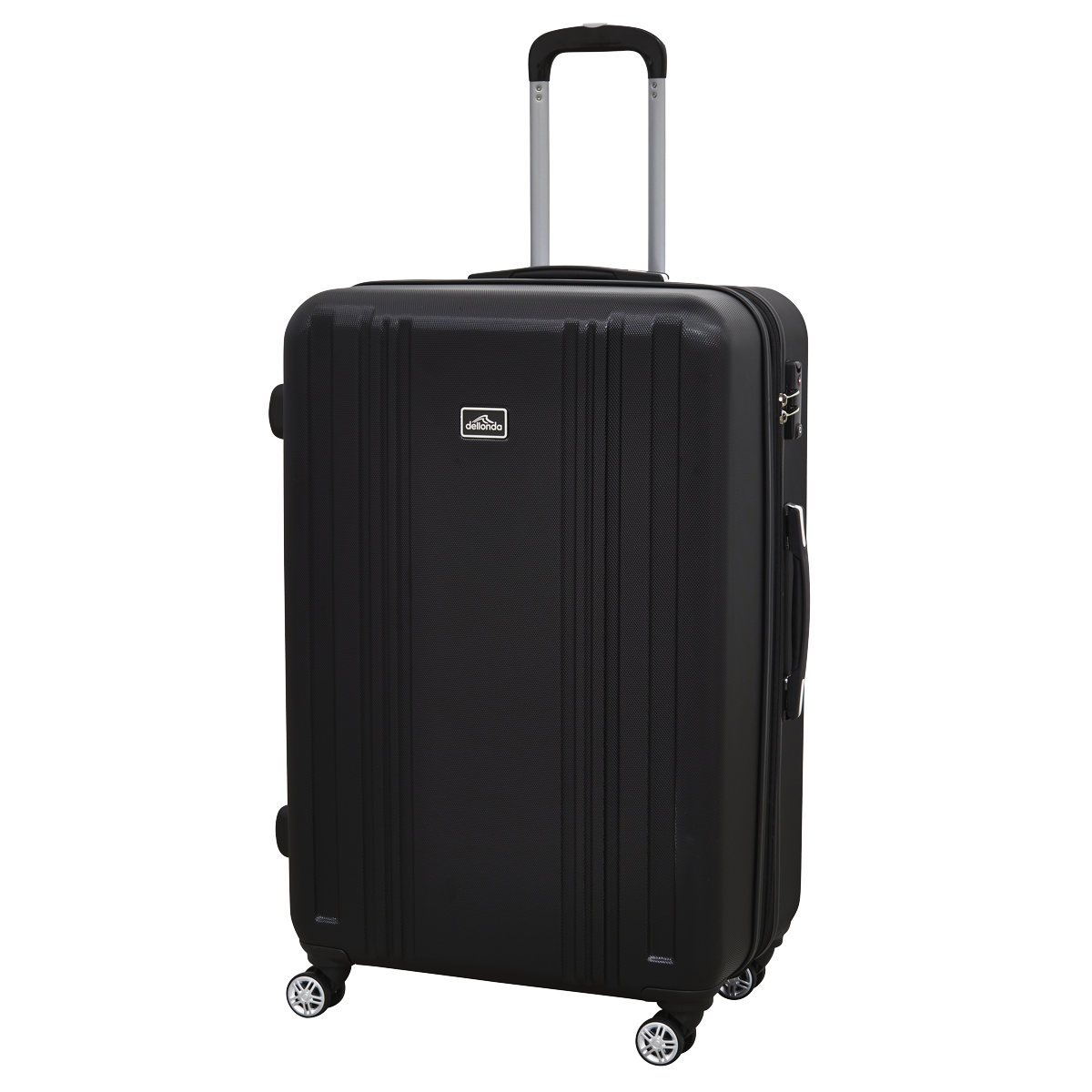 Lightweight ABS Luggage Set with TSA Lock - Black DL11