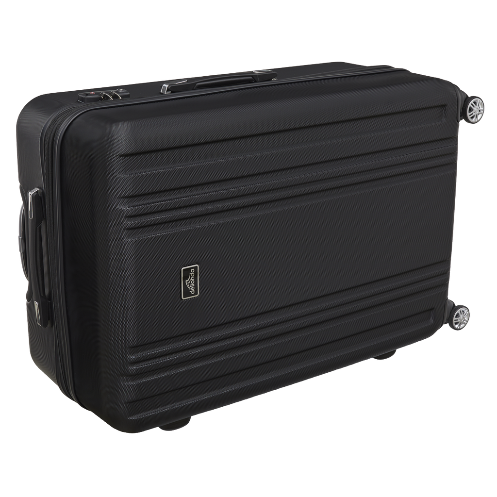 Lightweight ABS Luggage Set with TSA Lock - Black DL11